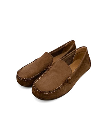 Art Chocolate Nubuck Leather Loafers